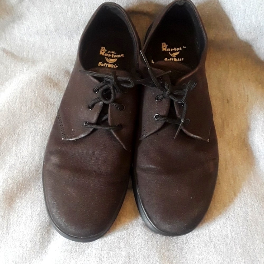 Black canvas Dr Martens